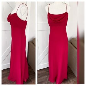 VINTAGE 90s Michelangelo red spaghetti strap dress
